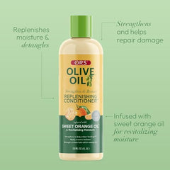 ORS Conditionneur texture crème nourrissante, démêlage facile après le lavage.