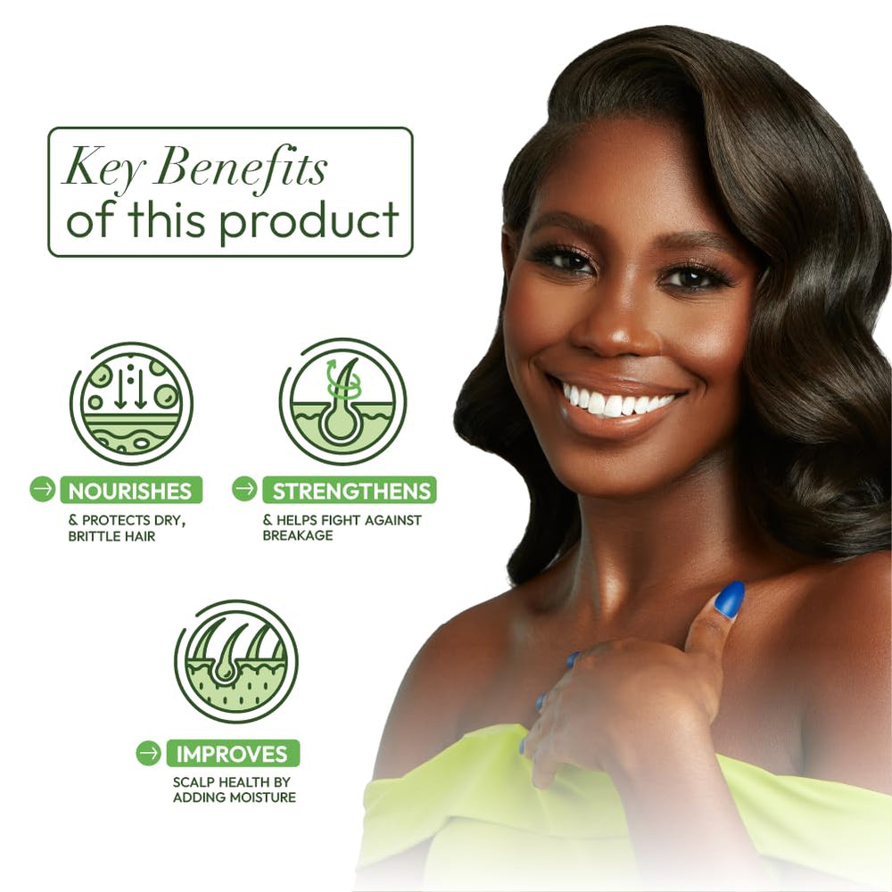 Routine de soins cheveux ORS huile d’olive pour brillance.
