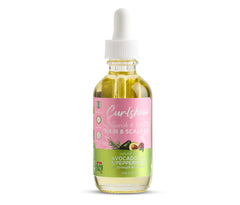 ORS Curlshow bouteille huile capillaire avocat menthe pour nourrir le cuir chevelu et boucles