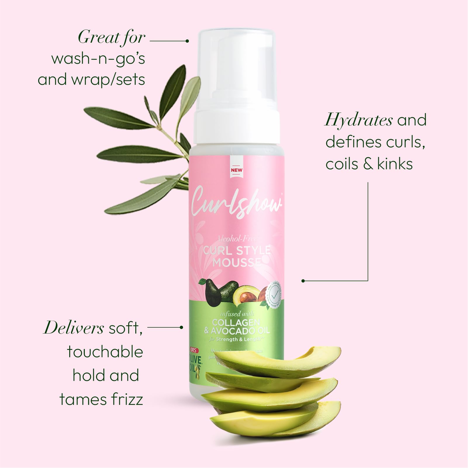 ORS Curlshow Mousse – boucles définies sans lourdeur, aspect naturel.