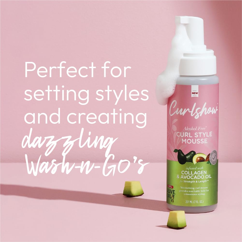ORS Curlshow Mousse – renforçant contre la casse.