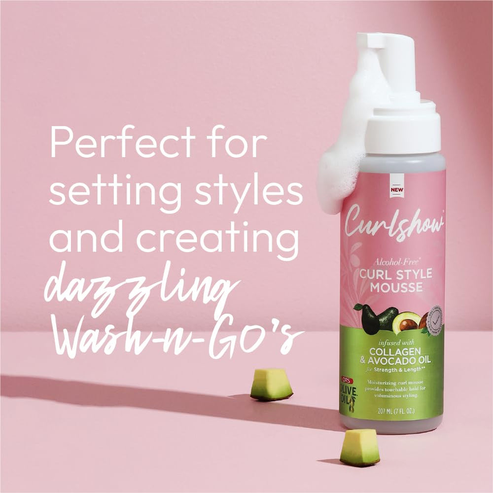ORS Curlshow Mousse – renforçant contre la casse.