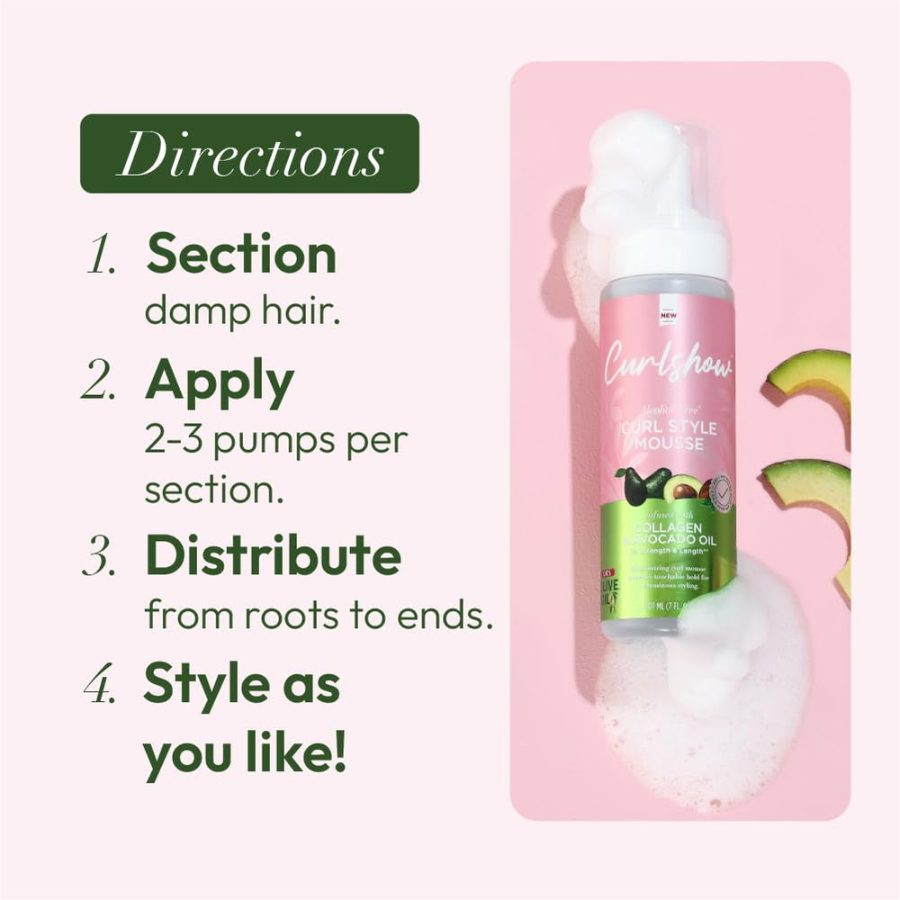 ORS Curlshow Mousse – utilisation quotidienne pour boucles fraîches et souples.