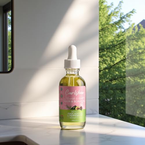 ORS Curlshow texture huile capillaire avocat menthe absorption rapide