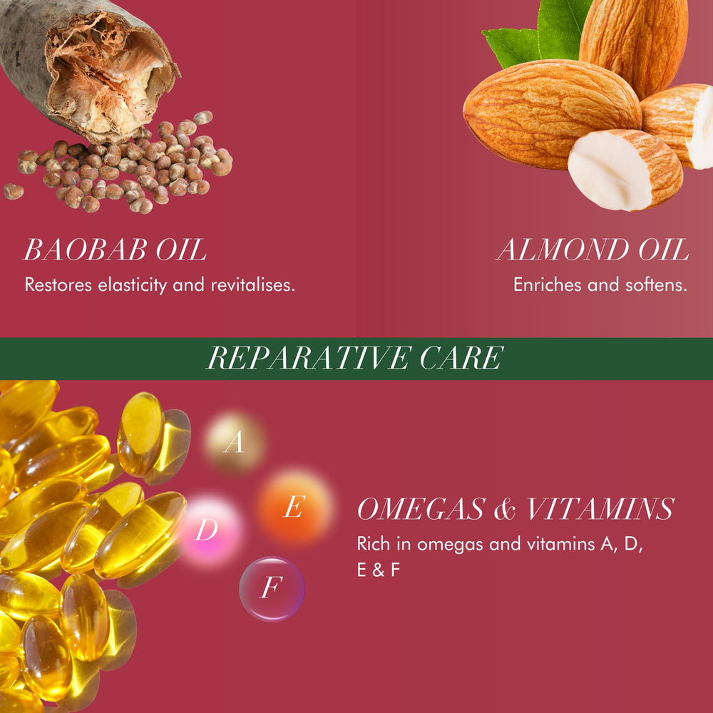 Massage du cuir chevelu avec ORS HAIRepair pour hydrater les racines.