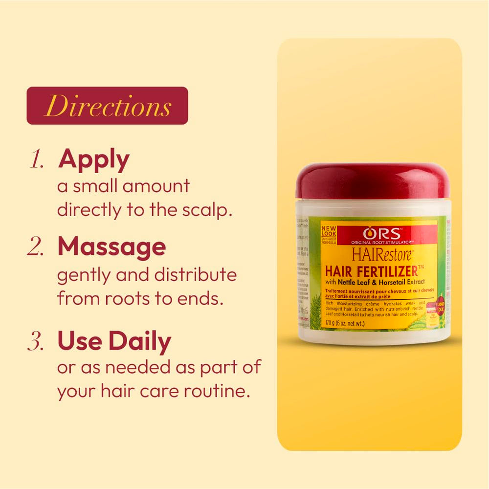 ORS HairRestore: salle de bain prête pour routine capillaire.