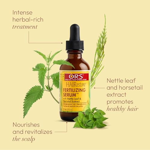 ORS HairRestore sérum application mains – ciblage précis sur les zones fines