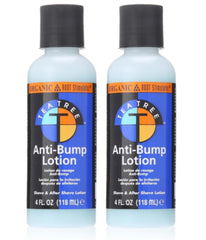 ORS Lotion anti-bump à l’huile d’arbre à thé, flacon 4 oz prêt pour le rasage.