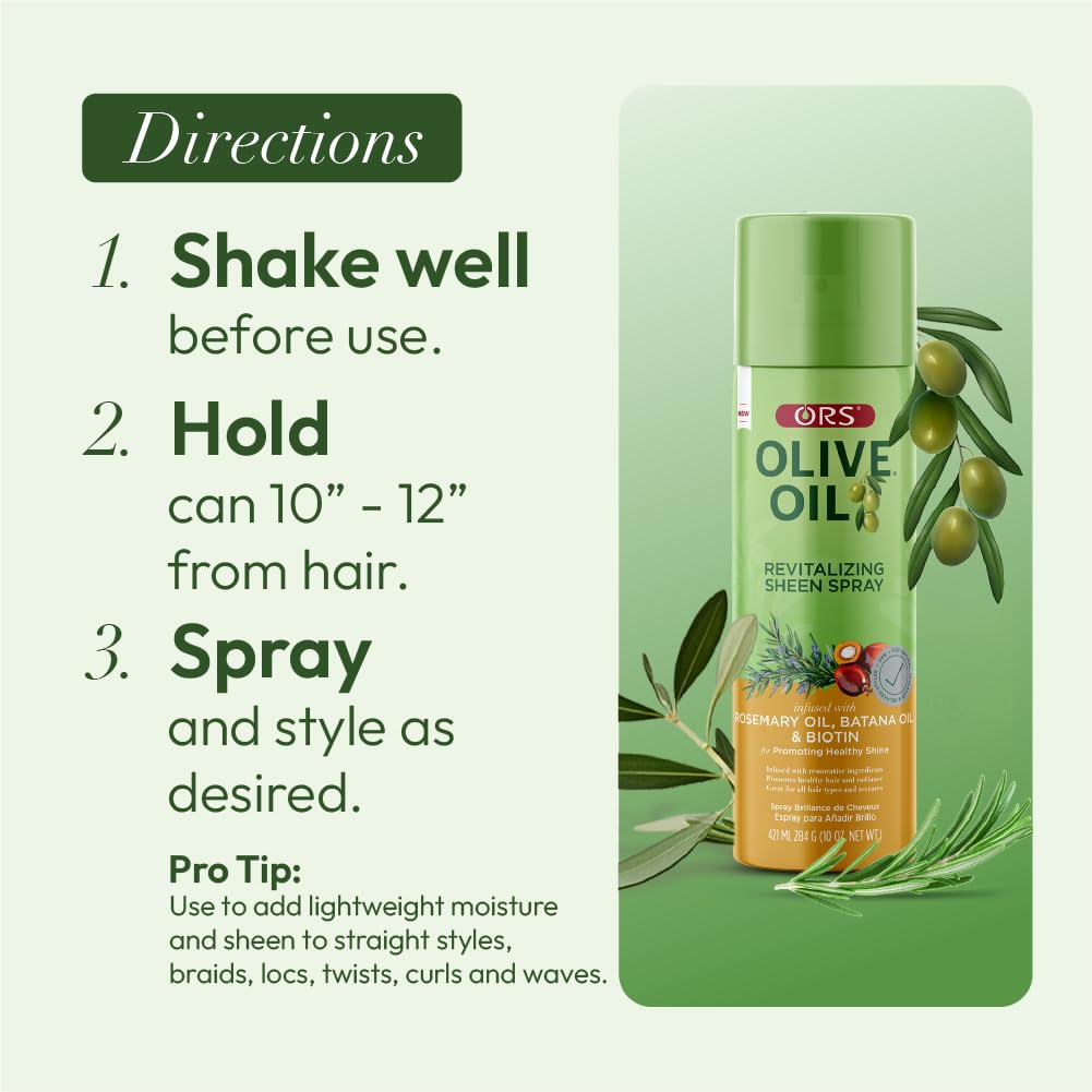 ORS Huile d’Olive Finition Pressage Soyeux: fini lisse et soyeux.