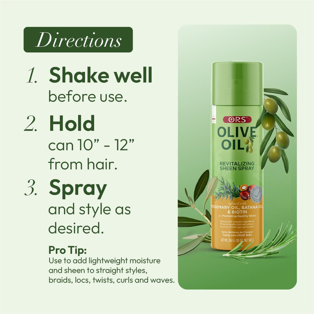ORS Huile d’Olive Finition Pressage Soyeux: fini lisse et soyeux.