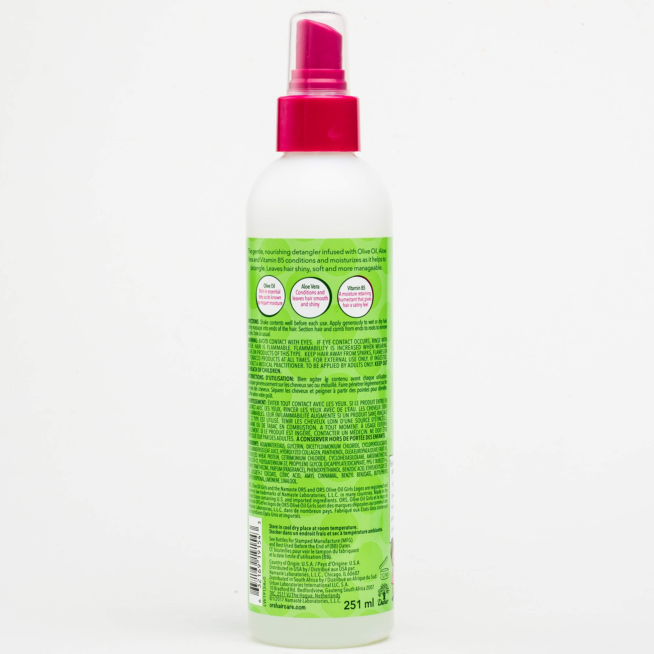 ORS Olive Oil Girls application sans rincage — douceur et gestion des cheveux en mouvement.
