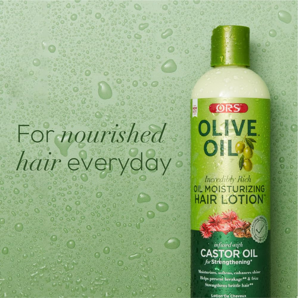 ORS Huile d’olive – convient aux cheveux traités chimiquement et bouclés, hydratation renforcée.