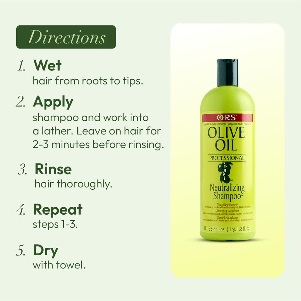 Emballage présentoir du Shampoing ORS à l huile d olive