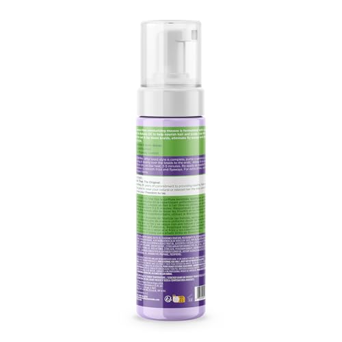 ORS Mousse: application sur tresses pour fixation légère et durable.