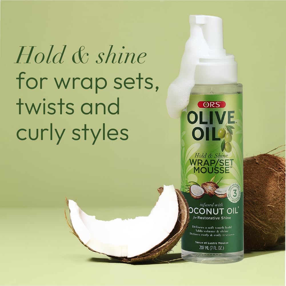 ORS Mousse Finition Brillante Douce: fini brillant sans effet collant.