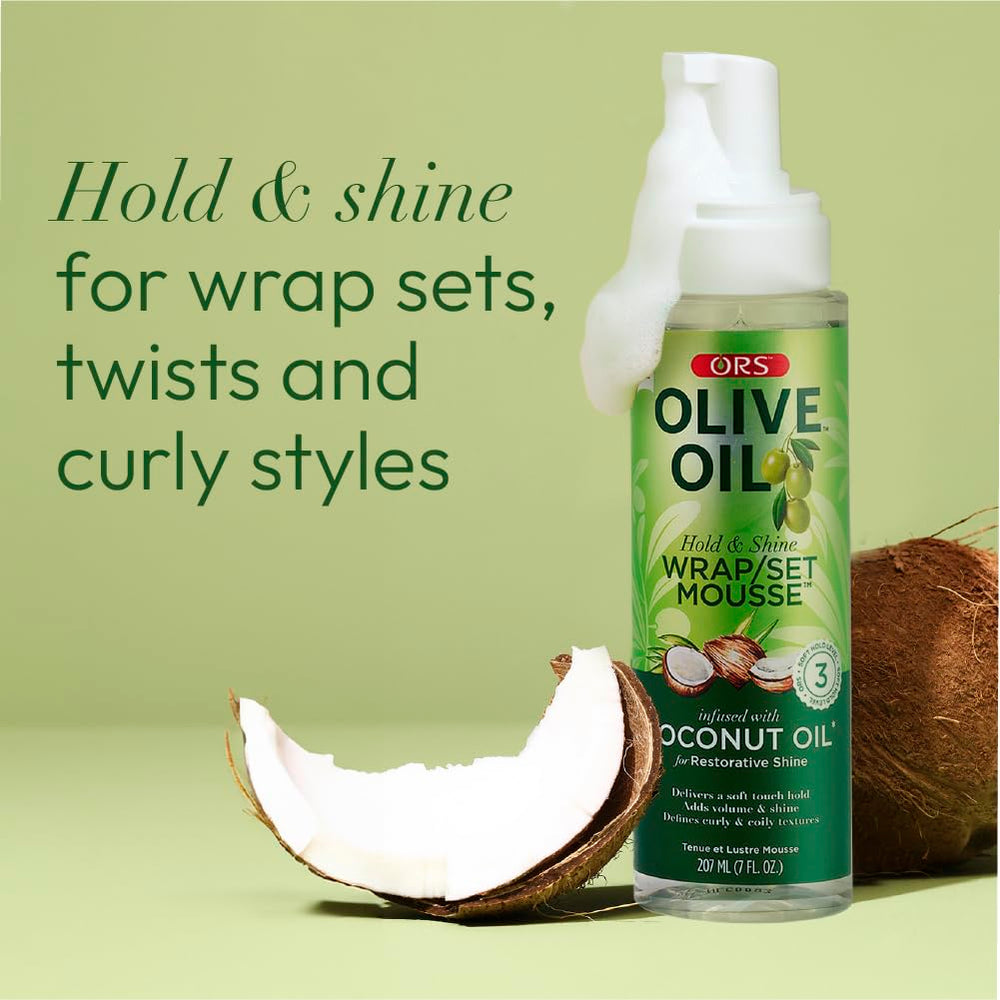 ORS Mousse Finition Brillante Douce: fini brillant sans effet collant.