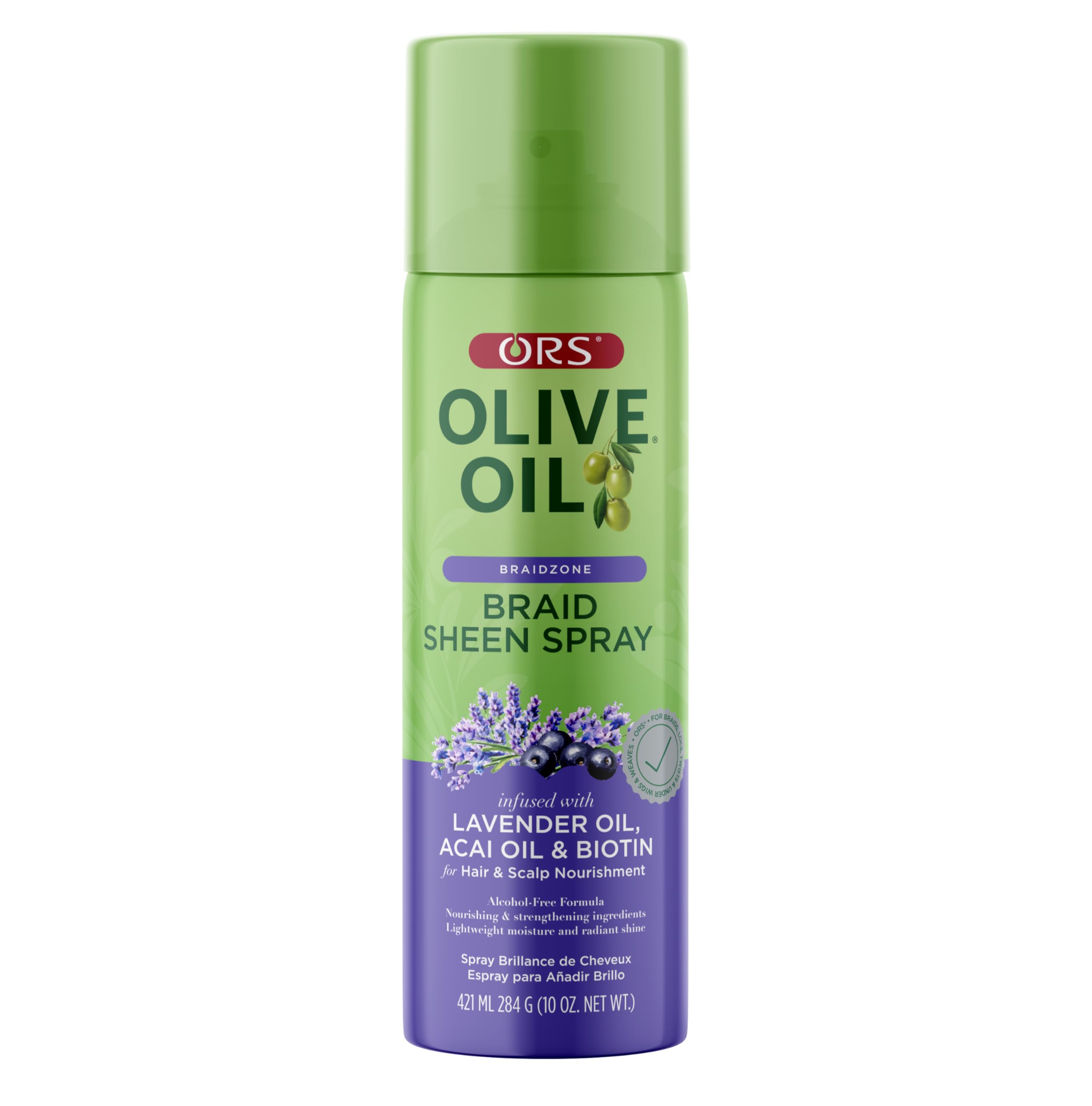 ORS Olive Oil Braidzone flacon-spray, hydratation légère pour tresses protectrices