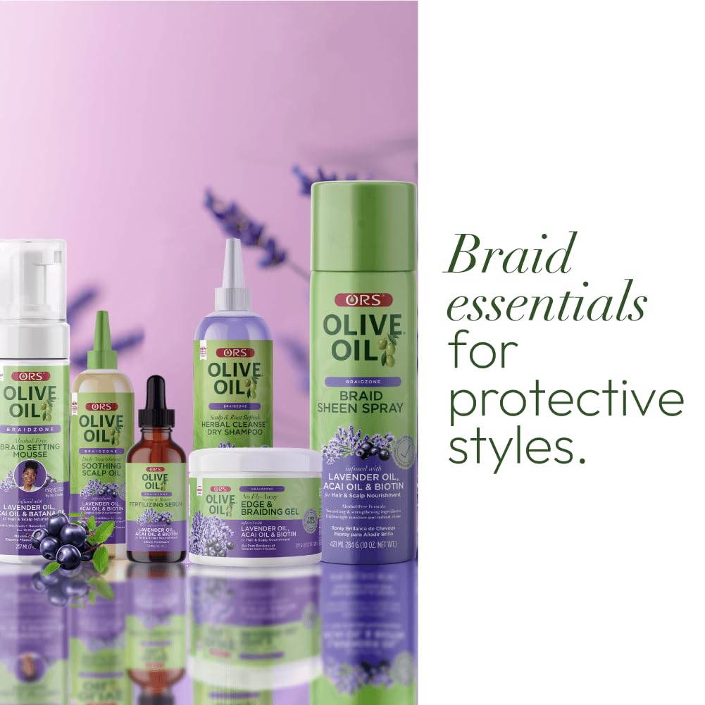 ORS Olive Oil Braidzone tresses-protectives, maintien d’une apparence hydratée et fraîche