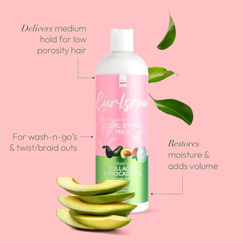 ORS Olive Oil Curlshow – gros plan sur l'emballage, promesse de soin longue durée.