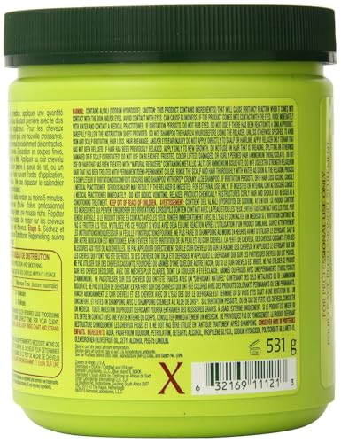ORS Olive Oil Relaxer hair silky results shot emphasizes smooth, radiant finish