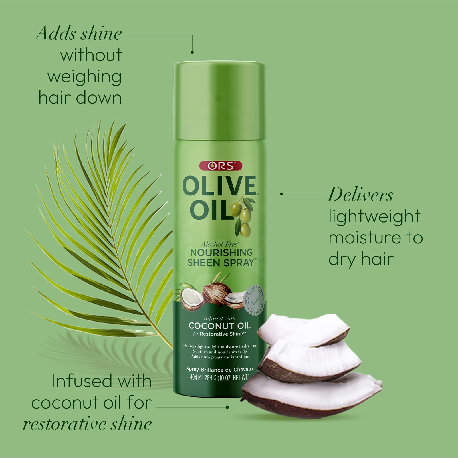 ORS Spray brillance affichant fini doux et naturel