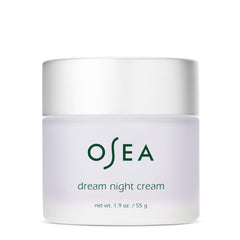 OSEA Crème Nuit Rêve : bouteille lavande pour détente nocturne du visage