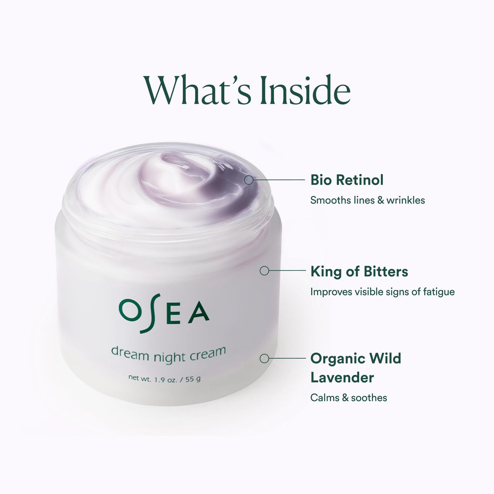 Massage visage et cou avec la Crème Nuit Rêve d'OSEA