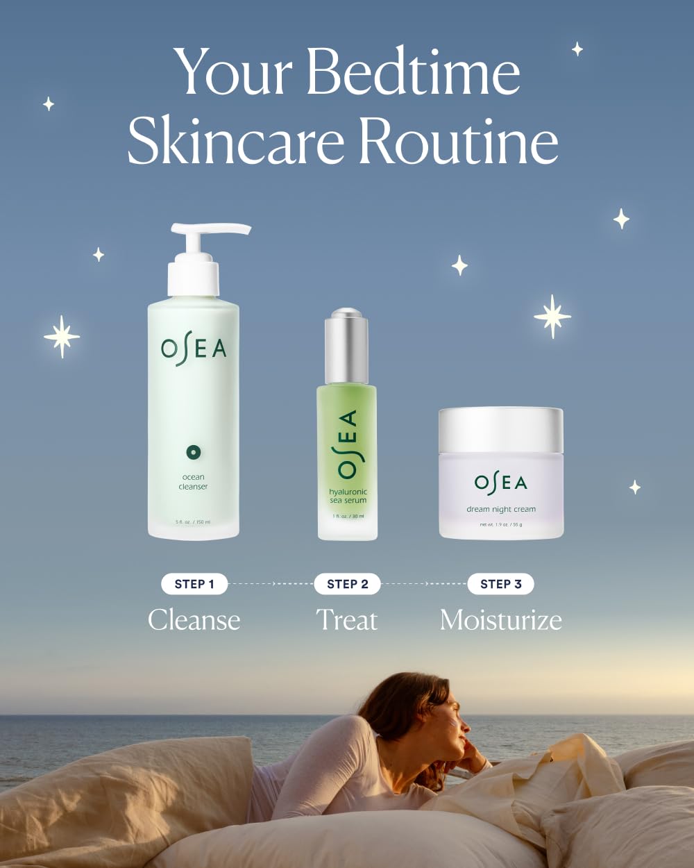 Synergie Crème Nuit Rêve avec le sérum hyaluronique pour hydratation renforcée