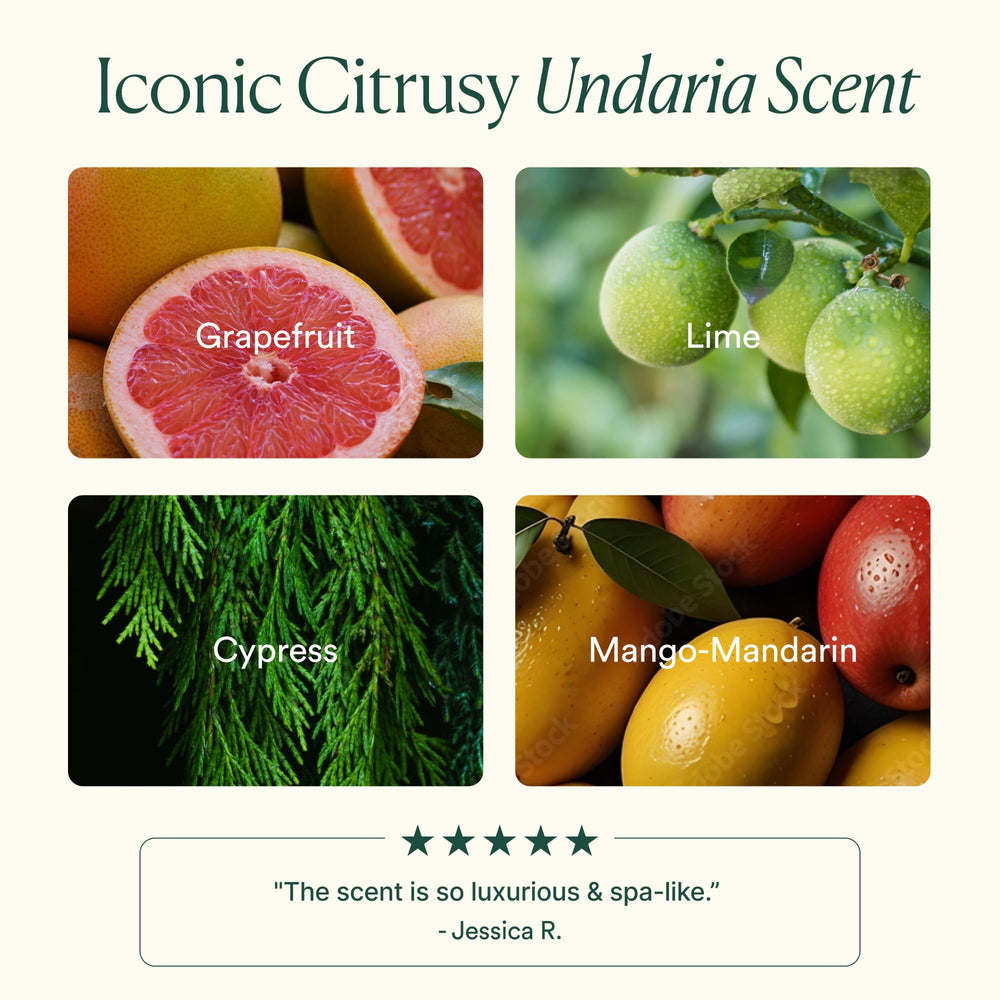 OSEA Undaria Huile Corps – note citrus et mangue, expérience aromatique.