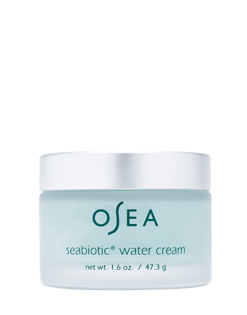 Flacon OSEA Seabiotic Water Cream, hydratation légère et durable.
