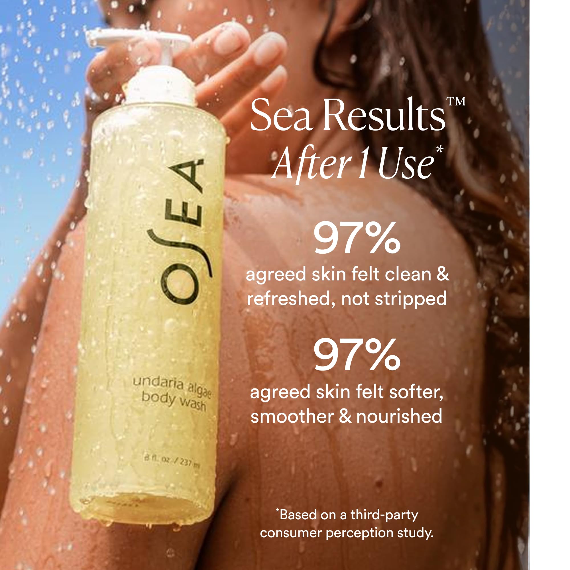 Texture mousseuse se déposant doucement, procurant une sensation hydratante sur la peau.