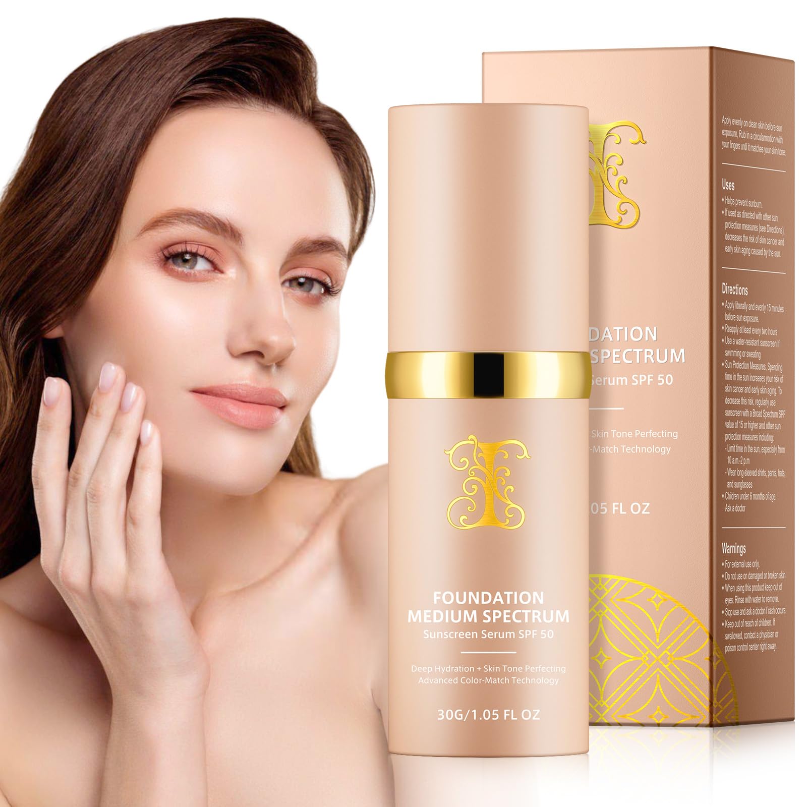 O.SECRET Foundation 4 en 1 – flacon fluide éclairant le teint.
