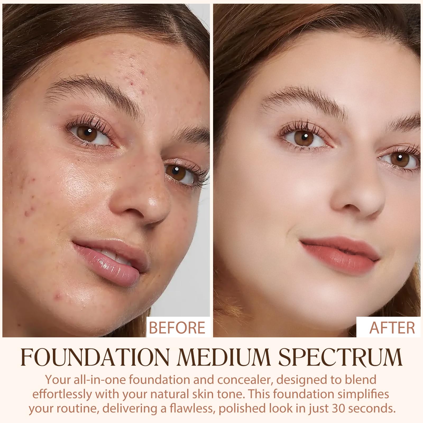 O.SECERT Foundation – teinte adaptative pour un rendu naturel.