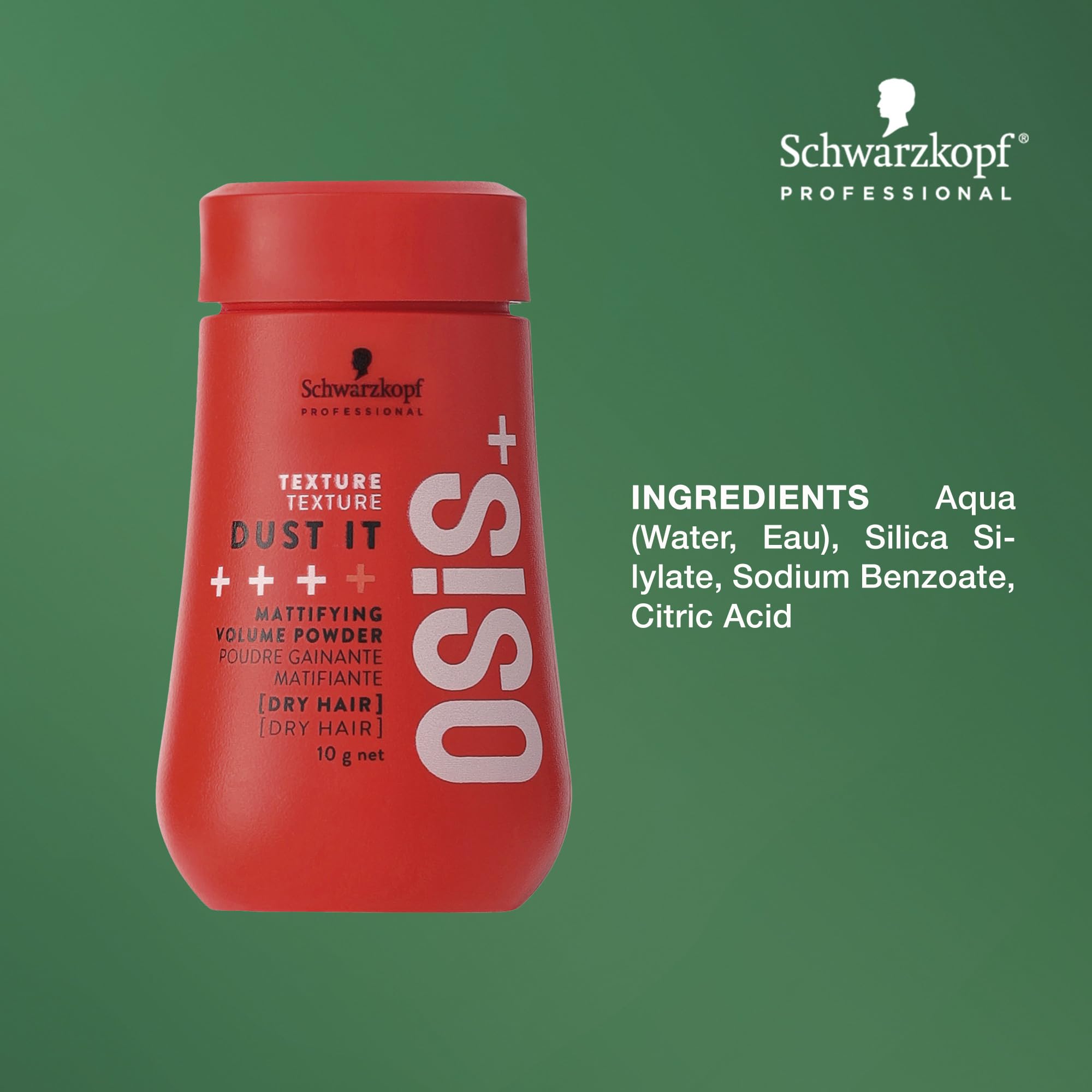 OSiS+ Dust It s'applique sur cheveux secs pour une texture légère et durable.