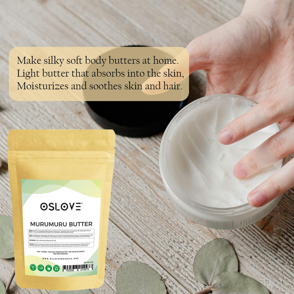 Beurre Murumuru Oslove Organics, application facile pour rituel beauté quotidien.