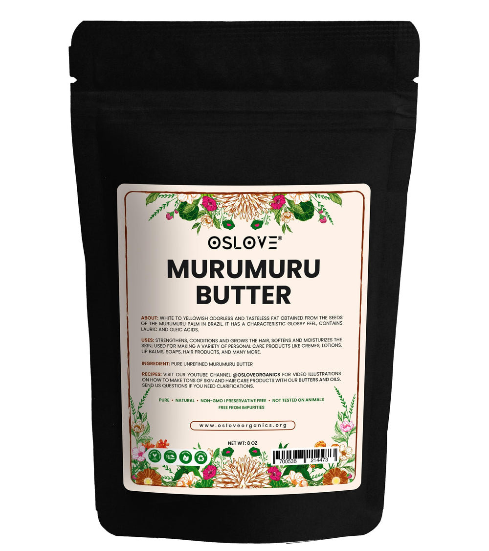 Beurre Murumuru Oslove Organics, texture soyeuse pour peau douce et hydratée.