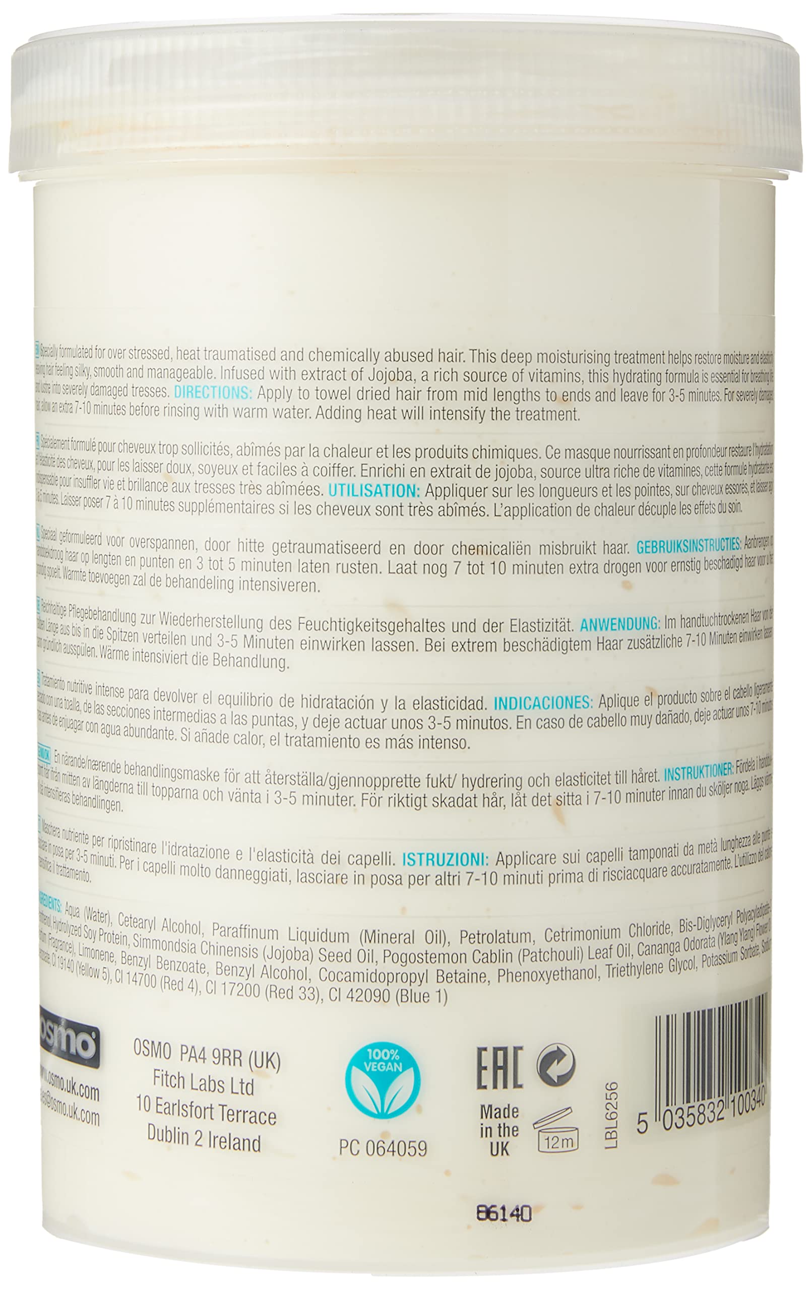Masque Osmo application facile, démêlage efficace sur cheveux