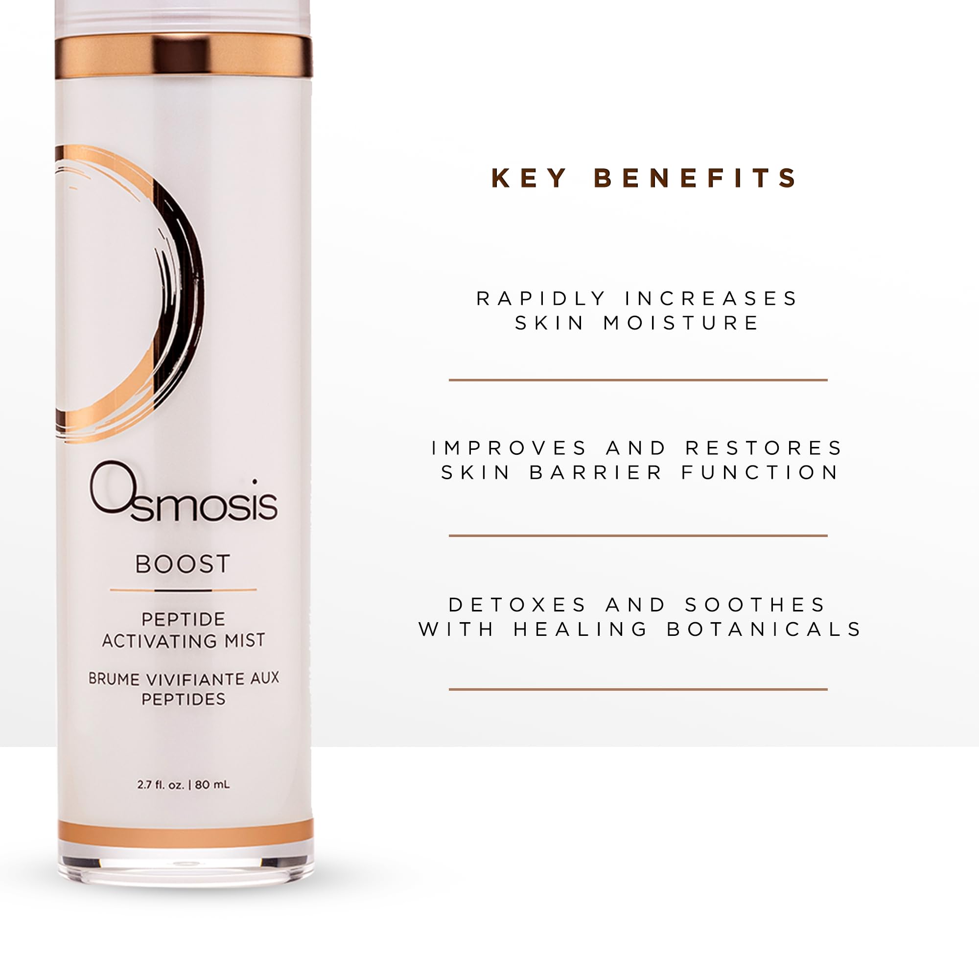 OSMOSIS BOOST application quotidienne sur le visage, sensation légère