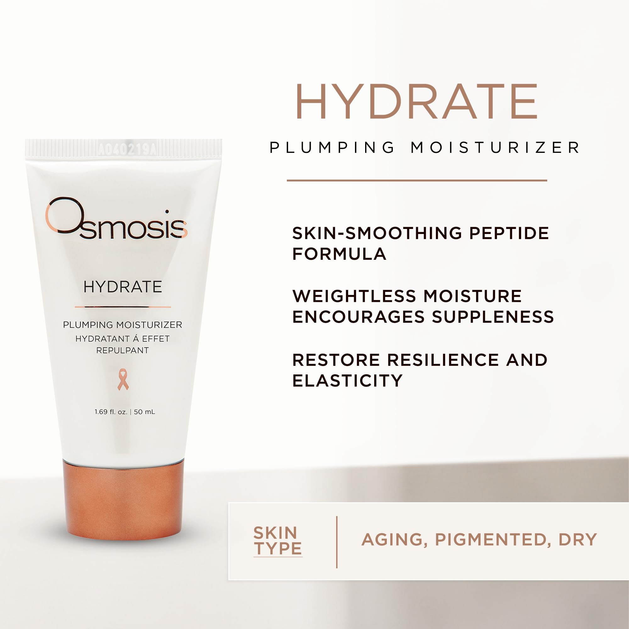 OSMOSIS Hydrate, texture crème satinée pour application légère et agréable