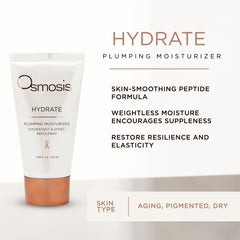 OSMOSIS Hydrate, texture crème satinée pour application légère et agréable