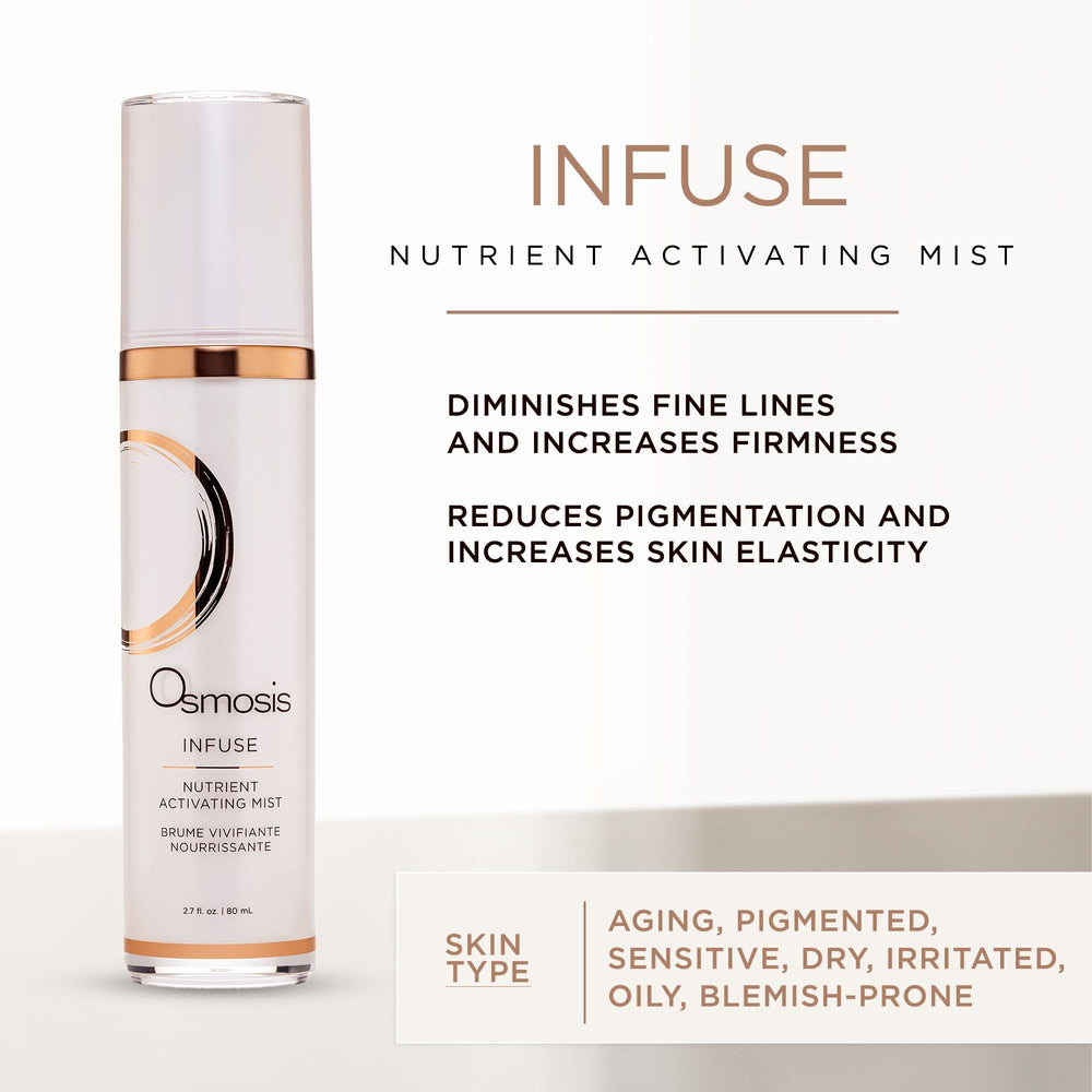 OSMOSIS Infuse - brume visage rapide pour rafraîchir et hydrater.
