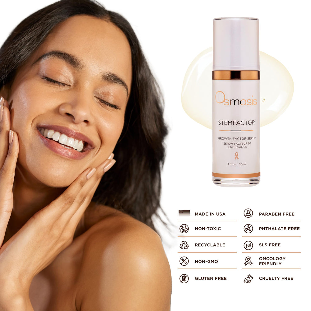 OSMOSIS StemFactor sérum visage application matin soir, routine simple et efficace.