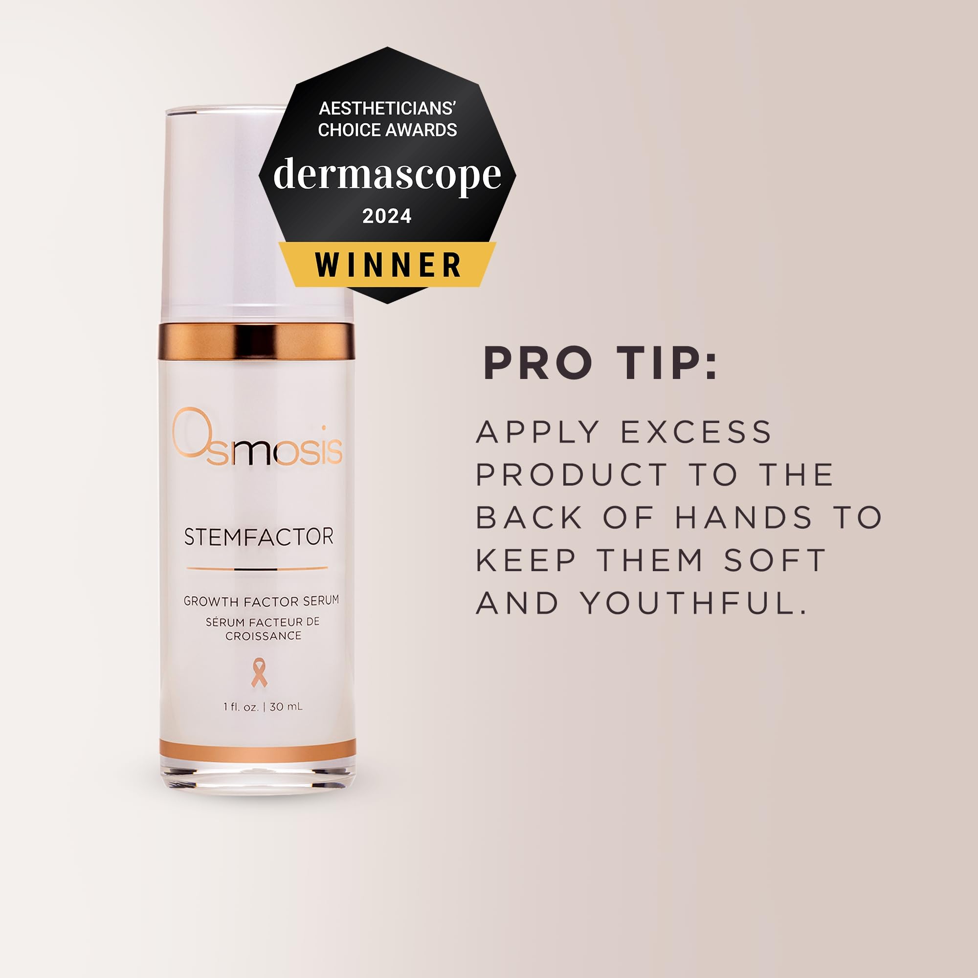 OSMOSIS StemFactor sérum visage routine quotidienne, intégration fluide dans votre rituel.