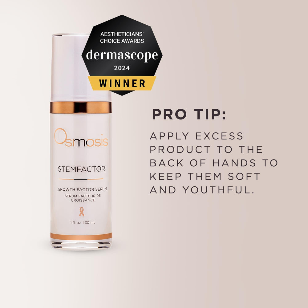 OSMOSIS StemFactor sérum visage routine quotidienne, intégration fluide dans votre rituel.