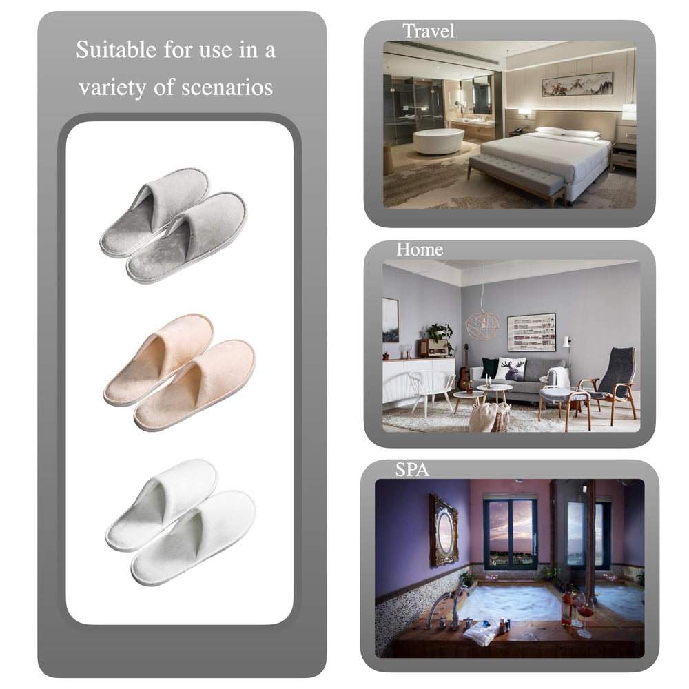 OSTADARRA chaussons spa pour voyages, hygiéniques et faciles à stocker.