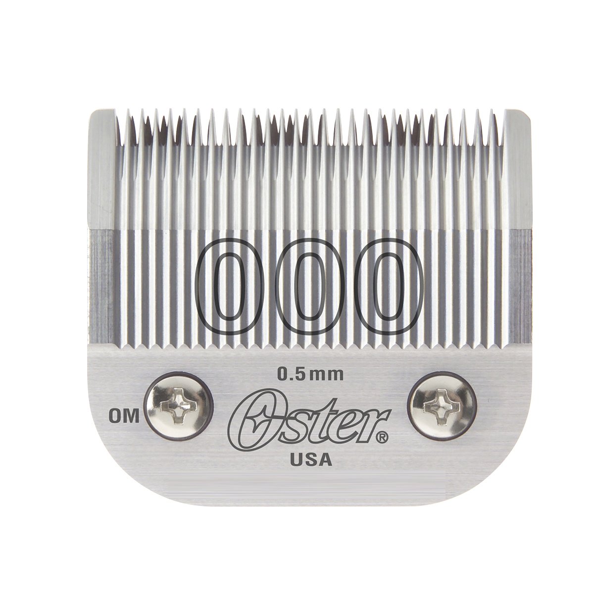Lame Oster 000-050mm en gros plan pour des coupes nettes et précises.