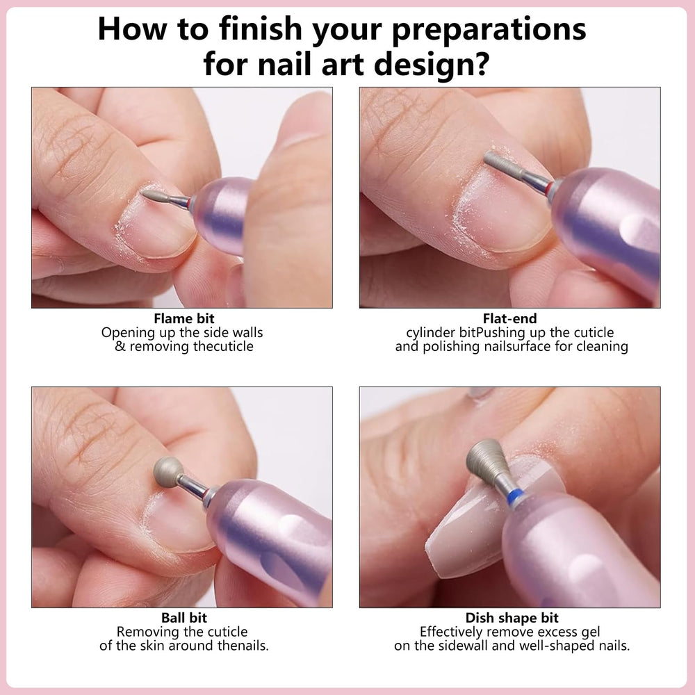OTAMCO bit diamant compatible avec foreuse d'ongles, utilisation polyvalente.