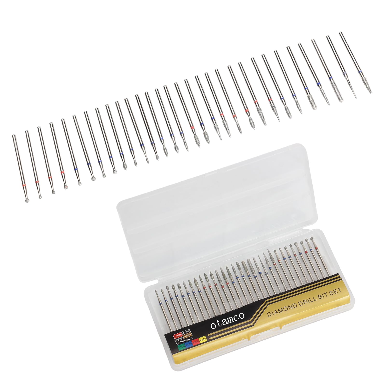 OTAMCO bit diamant pour cuticule, aide nette pour préparer l'ongle.