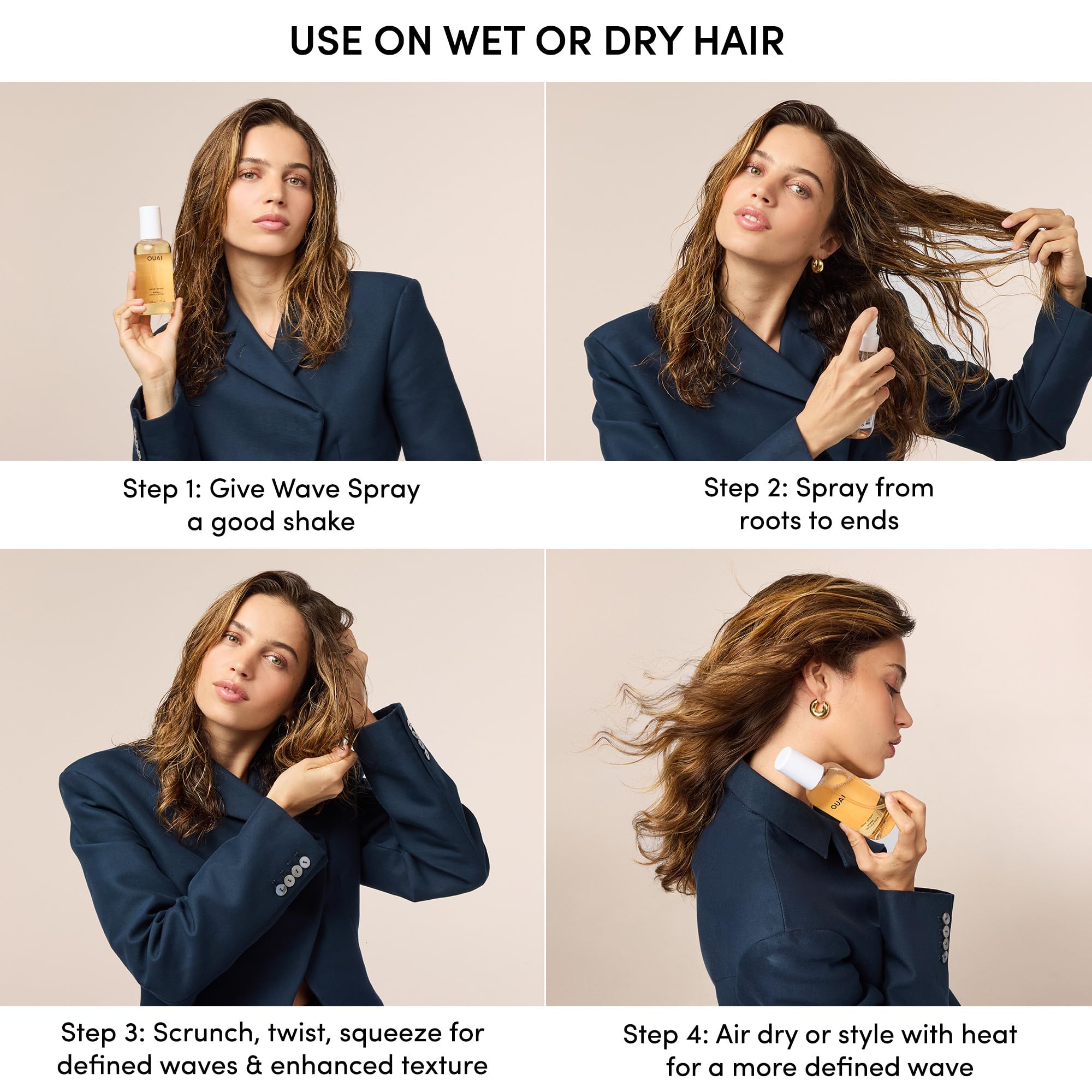 OUAI Anti-frisottis – soins anti-frisottis pour cheveux texturés.