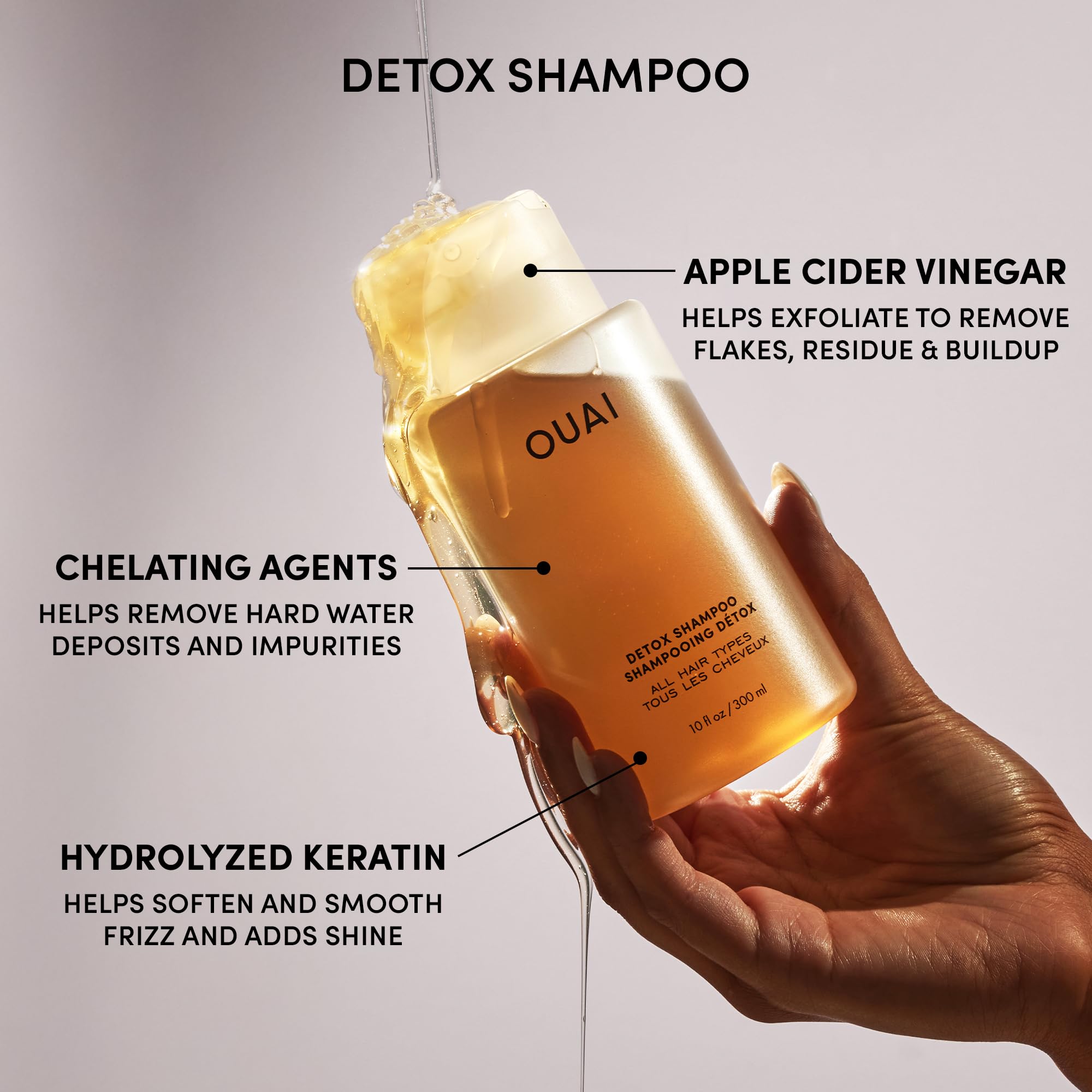 OUAI Application cheveux et cuir chevelu: gestes simples pour rafraîchir le cuir chevelu.